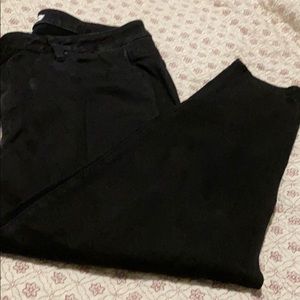 Black straight leg jeans